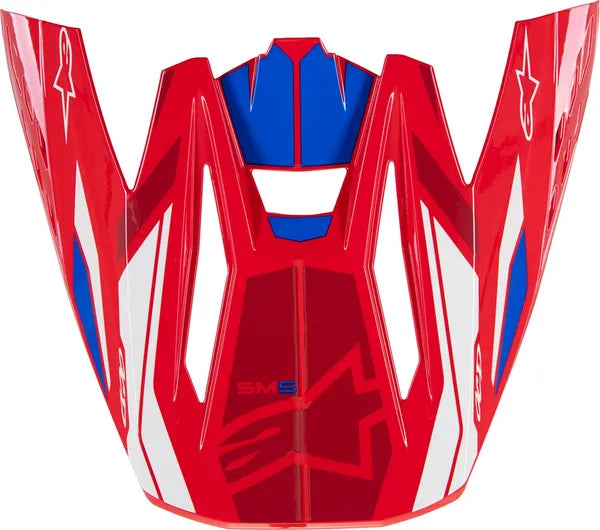 Alpinestars S-M5 Action 2 helmklep – Helderrood Blauw glanzend