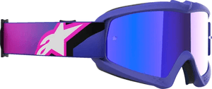 Alpinestars Vision Corp Crossbril Roze - blauwe spiegel lens ( 2026 collection ) (kinderen)