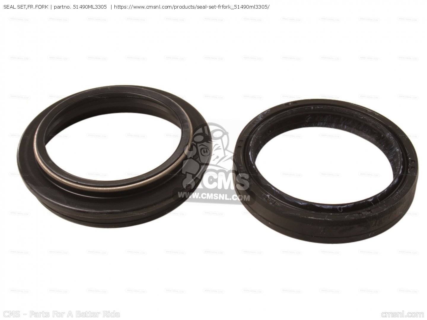 Honda OEM voorvork keerring set ( 1x olie en 1x stof keerring ) CR 125R/250R/500R 1992-1994