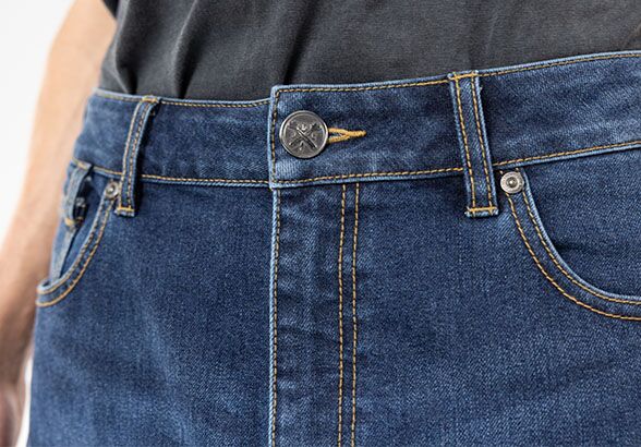 JOHN DOE Chester Mono herenmotorjeans indigo blauw, loose fit, maat 33/34 - MxProStoreParts