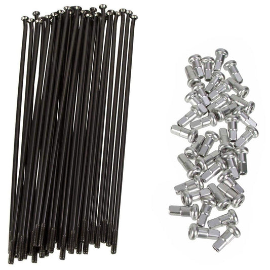 Haan Wheels ( losse spaak zwart + nippel zilver ) voor 18" OEM Naaf KTM/Husqvarna Achterwiel