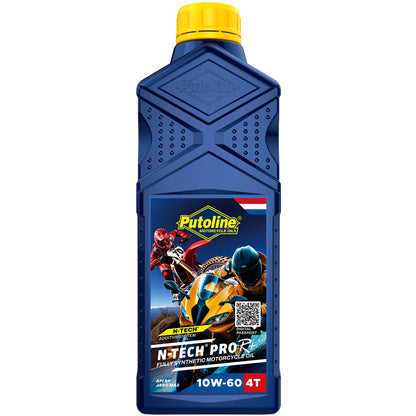 Putoline N-Tech Pro R+ 10W-60 motorolie – één fles van 1 liter
