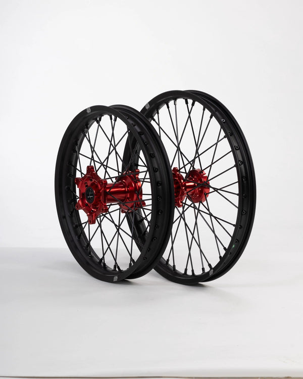 Sixty5 Honda Black/Red 1.6-21/2.15-19 MX wheel set
