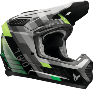 THOR Camber Casco de Cara Completa Negro/Verde XL con ERT