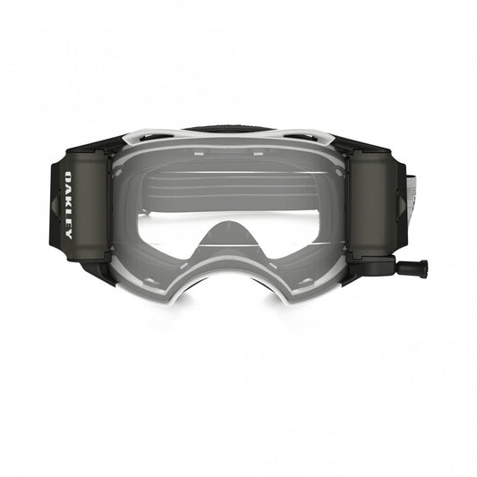 Oakley Airbrake heldere lens mat Wit Speed MX crossbril met Roll Off