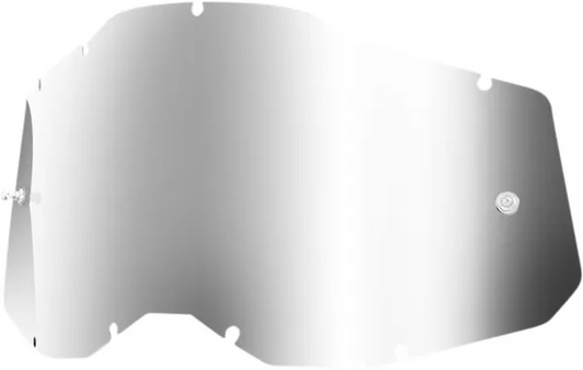 100% Zilvere spiegel lens voor racecraft 2/accuri 2/strata 2