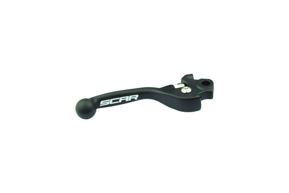 SCAR RACING mechanische remhendel van gesmeed aluminium, zwart geanodiseerd — voor o.a. KAWASAKI KX 250 F (2013–2020)