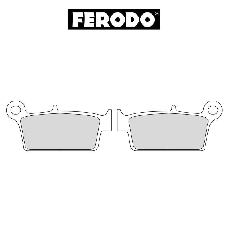Technische illustratie: Ferodo brakepads Platinum: Gas Gas – FDB539P; uitvoering volgens artikelgegevens