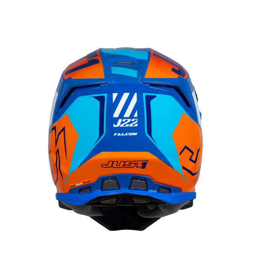 Just1 Helmet J - 22 F Falcon Orange/Blue - MxProStoreParts