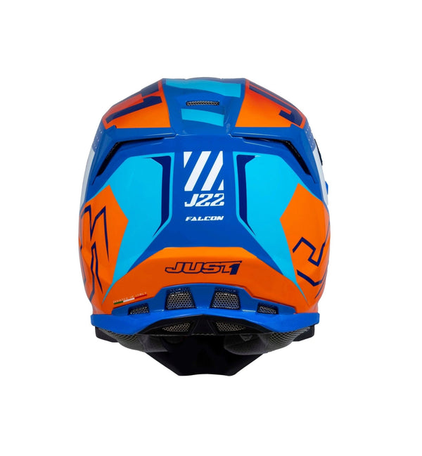 Just1 Helm J - 22 F Falcon Orange/Blau - MxProStoreParts