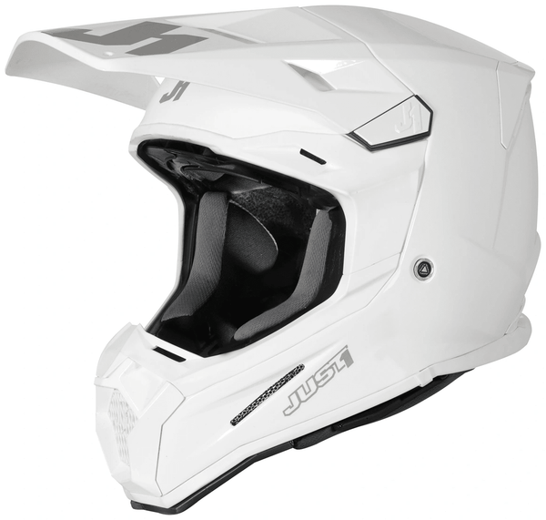 Just1 Helm J - 22 F Einfarbig Weiß Glänzend - MxProStoreParts