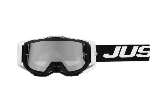 Just1 Goggle Iris 2.0 Logo White - Black Mirror Silver Lens