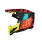 Just1 J-22 F Junior Falcon Motorcross Helm Fluo Rood Geel Zwart