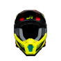 Just1 J-22 F Junior Falcon Motorcross Helm Fluo Rood Geel Zwart