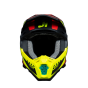 Just1 J-22 F Junior Falcon Motorcross Helm Fluo Rood Geel Zwart