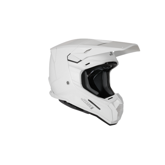 Just1 J-22 F Solid Helmet – White Gloss