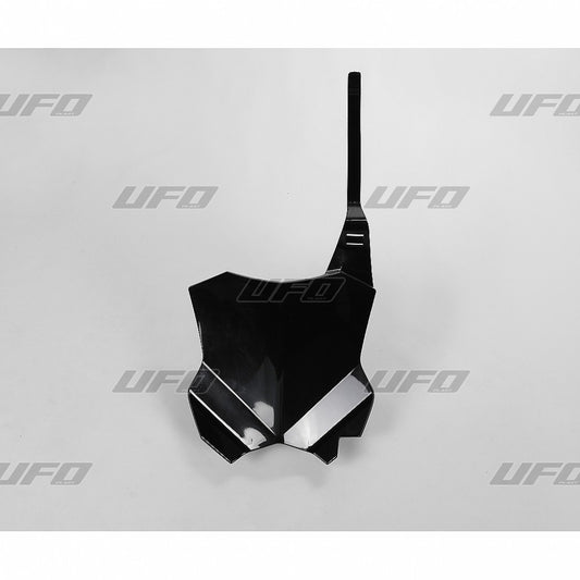 UFO Front number plate KX250F 17-.. KX450F 16-.. Black 001