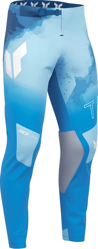 THOR Sportmode Carbon crossbroek – Blauw/Lichtblauw/Lichtgrijs