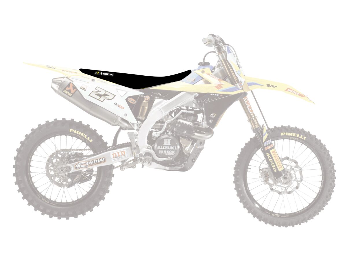 BLACKBIRD RACING Zebra zadelhoes zwart/geel — voor o.a. SUZUKI RM-Z 250 (2019–2023) - MxProStoreParts