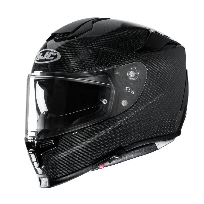 HJC RPHA 70 CARBON Solid helmet in black carbon fiber with clear visor