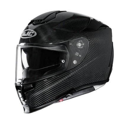 HJC RPHA 70 CARBON Solid helmet in black carbon fiber with clear visor