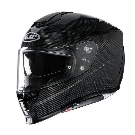 HJC RPHA 70 CARBON Solid helmet in black carbon fiber with clear visor