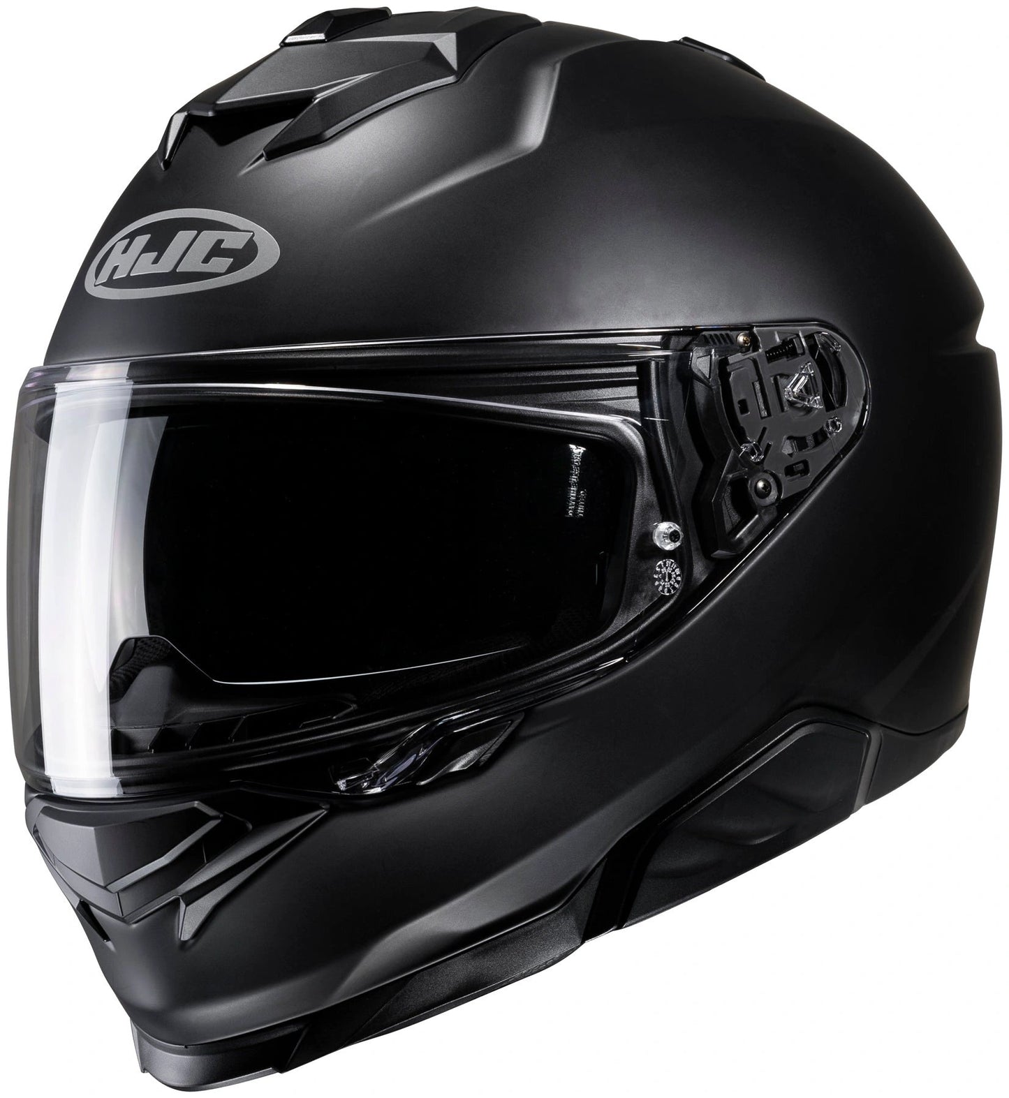 HJC i71 full-face helmet, matte black with clear visor