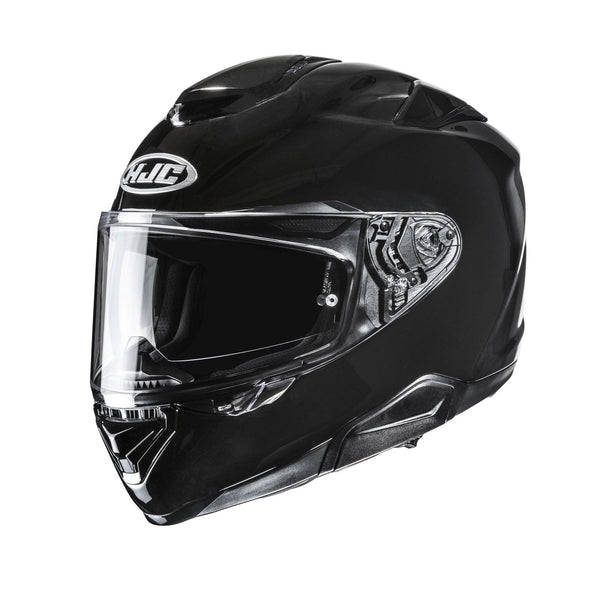 HJC RPHA 72 black motorcycle helmet with clear visor