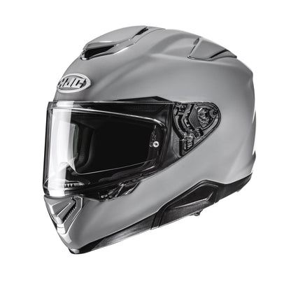HJC RPHA 72N gray full-face motorcycle helmet with clear visor