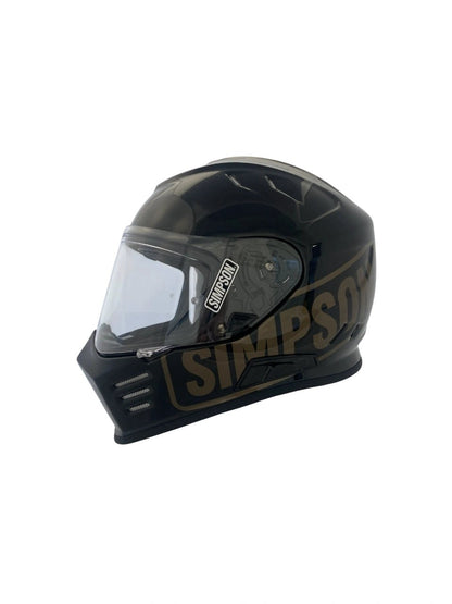 Simpson Helmet Venom Logo ST, black with clear visor
