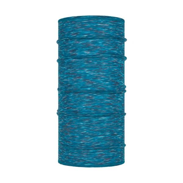 BUFF Merino Lightweight Multistripes Ice Junior neck gaiter in blue