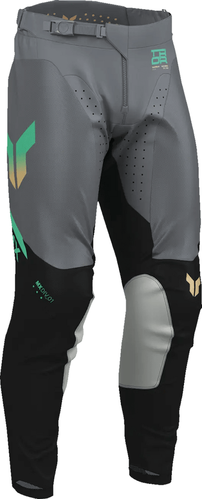 THOR Launchmode Air Raptor crossbroek – Zwart/Groen/Oranje/Antraciet