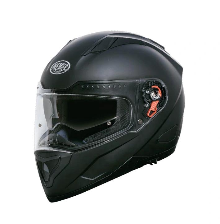 Premier Vyrus U 9 BM full-face helmet in matte black with clear visor