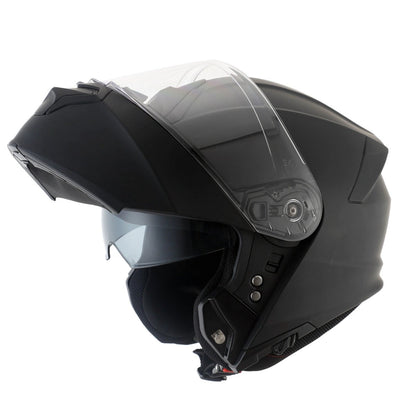 Timeless Combi Uni modular helmet, matte black with clear visor