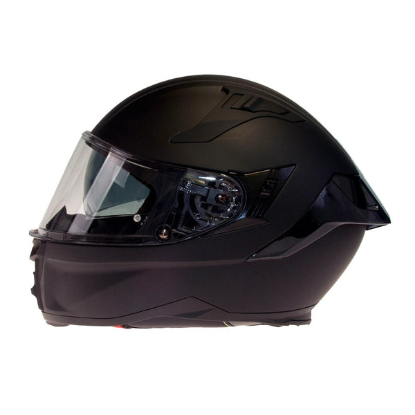 Timeless Road Uni XS helmet, matte black with clear visor