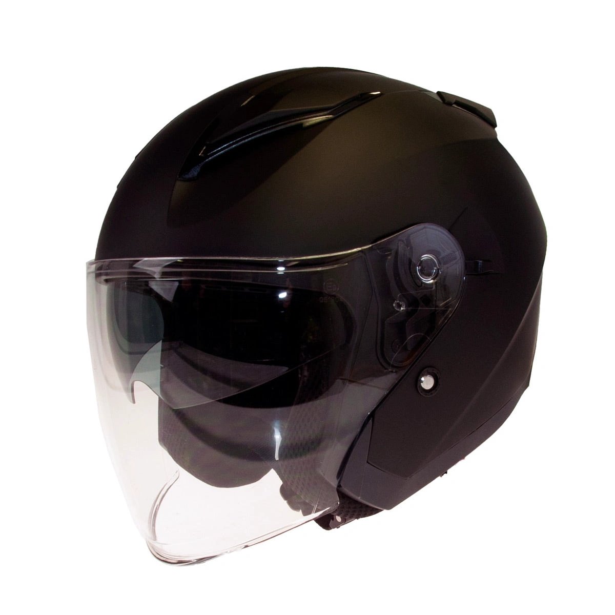Timeless Border Uni avohelmet matt black full-face helmet with clear visor