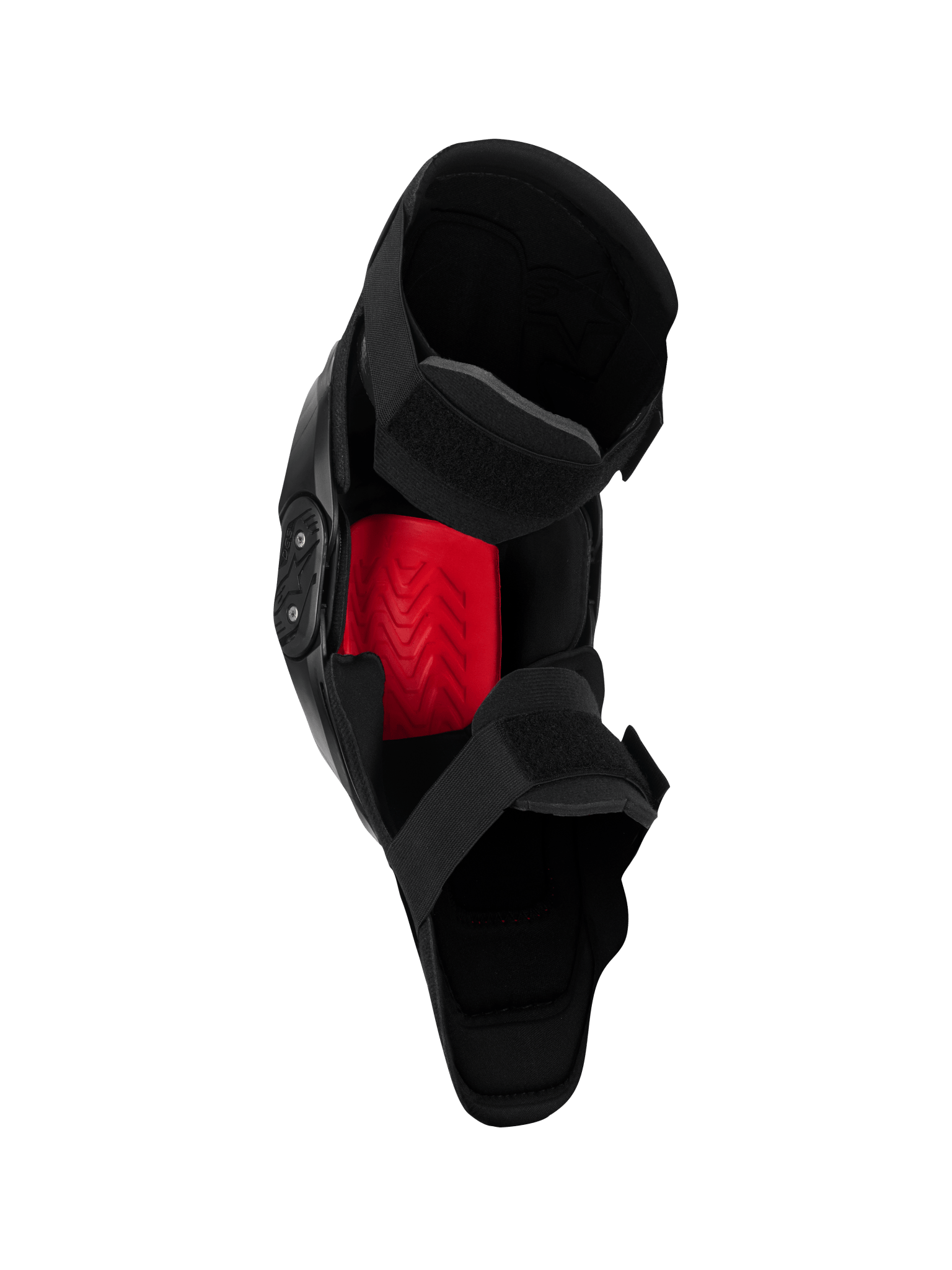 Alpinestars SX-1 Plasma Knieprotektoren Motocross Schwarz-Rot Semi-Rigid Frame - MxProStoreParts