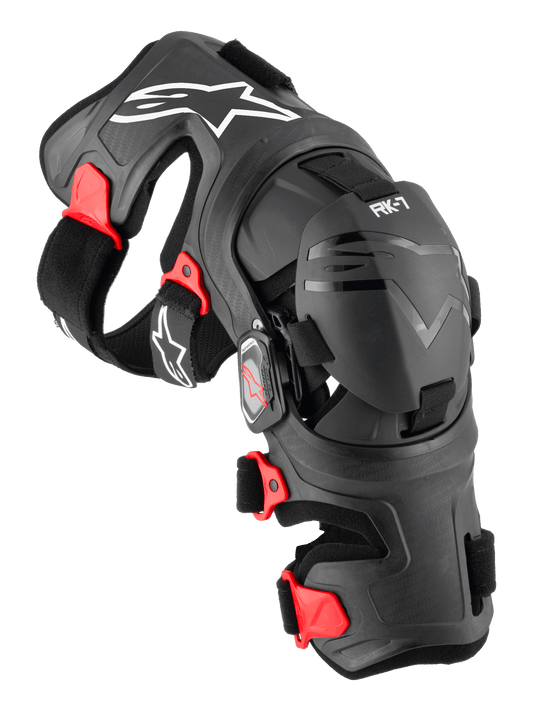 Alpinestars RK - 7 Plasma Kniebrace Off‑road Verstelbaar Zwart Rood - MxProStoreParts
