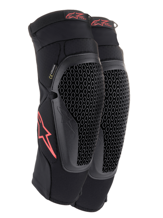 Alpinestars Bionic Flex Kniebeschermers Zwart Rood - MxProStoreParts