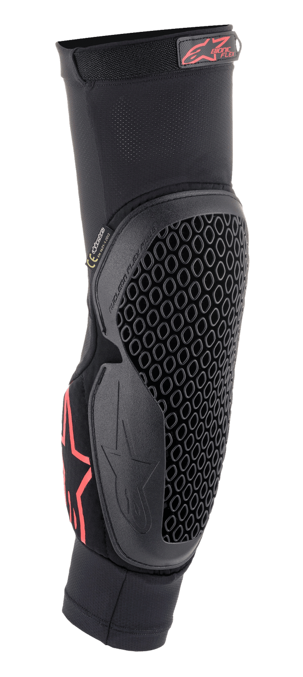 Alpinestars Bionic Flex Ellebogenschützer mit Technologie Schwarz-Rot Komfort S/M-L/XL - MxProStoreParts