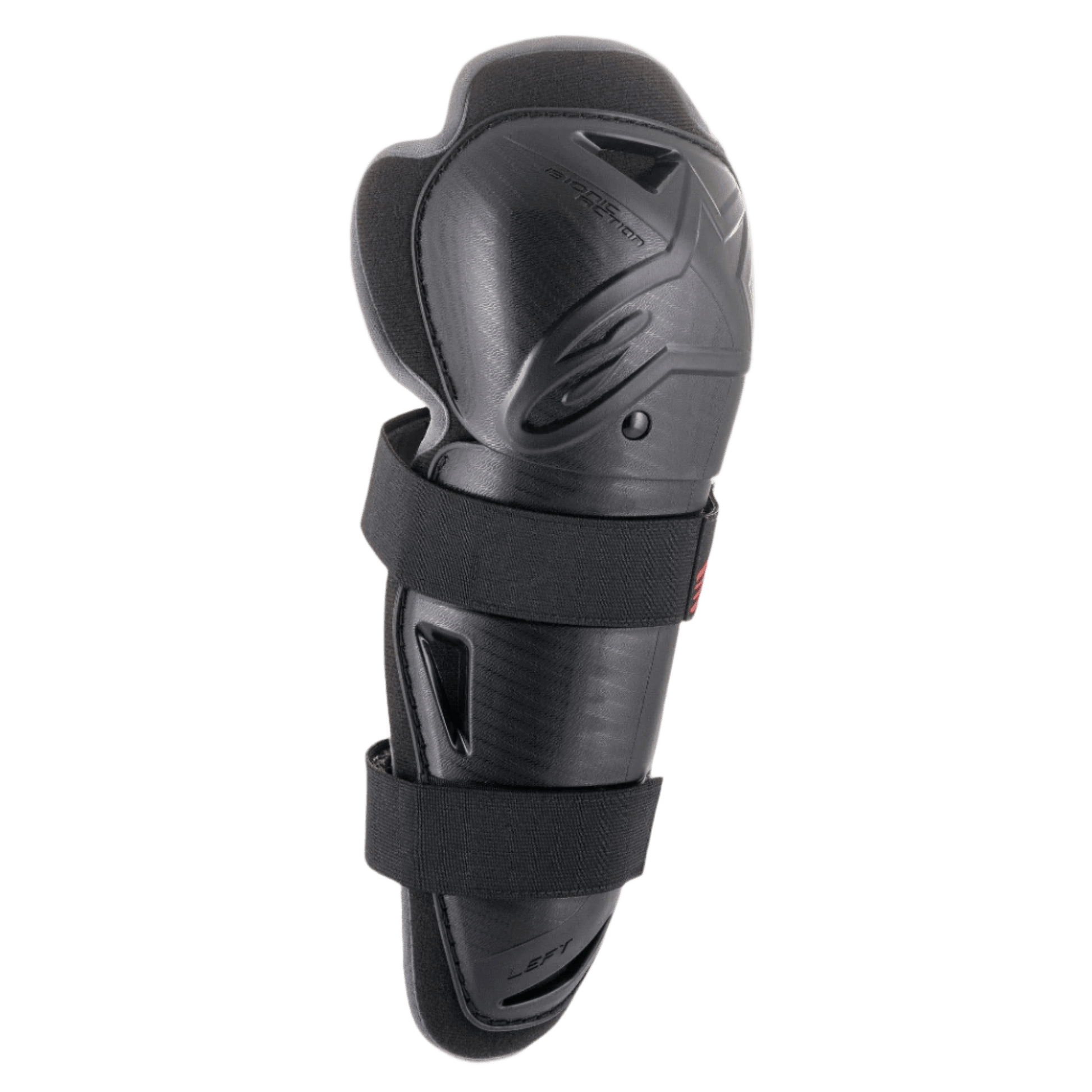 Alpinestars Bionic Action Youth Knieprotektor Asymmetrisch Schwarz Rot - MxProStoreParts