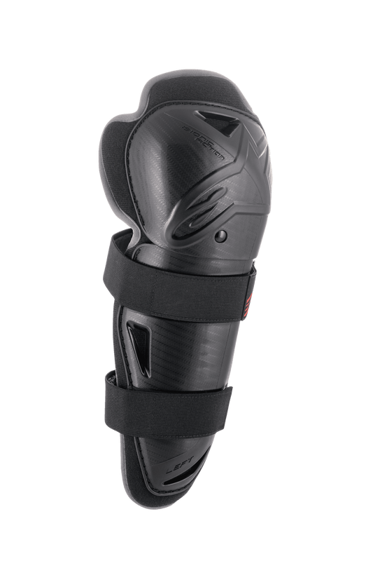 Alpinestars Bionic Action Kniebeschermer Ergonomisch Lichtgewicht Zwart Rood - MxProStoreParts