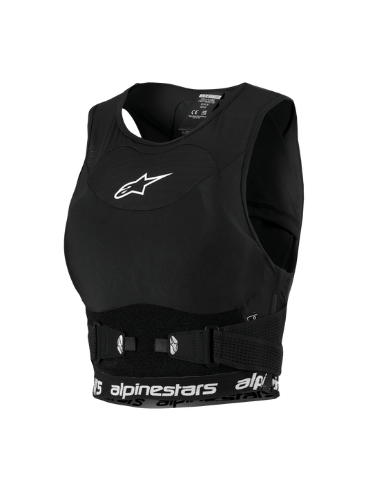 Alpinestars Stella Plasma Borstbeschermer Soft‑Touch Voor Vrouwen Zwart‑Wit - MxProStoreParts