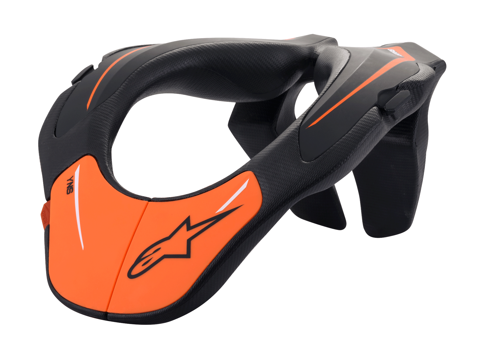 Alpinestars Jugend Nackenstütze Motorradschutz Schwarz Orange Einheitsgröße - MxProStoreParts
