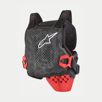 Alpinestars Bionic Tech Jeugd Beschermjas Zwart Wit Rood S/M