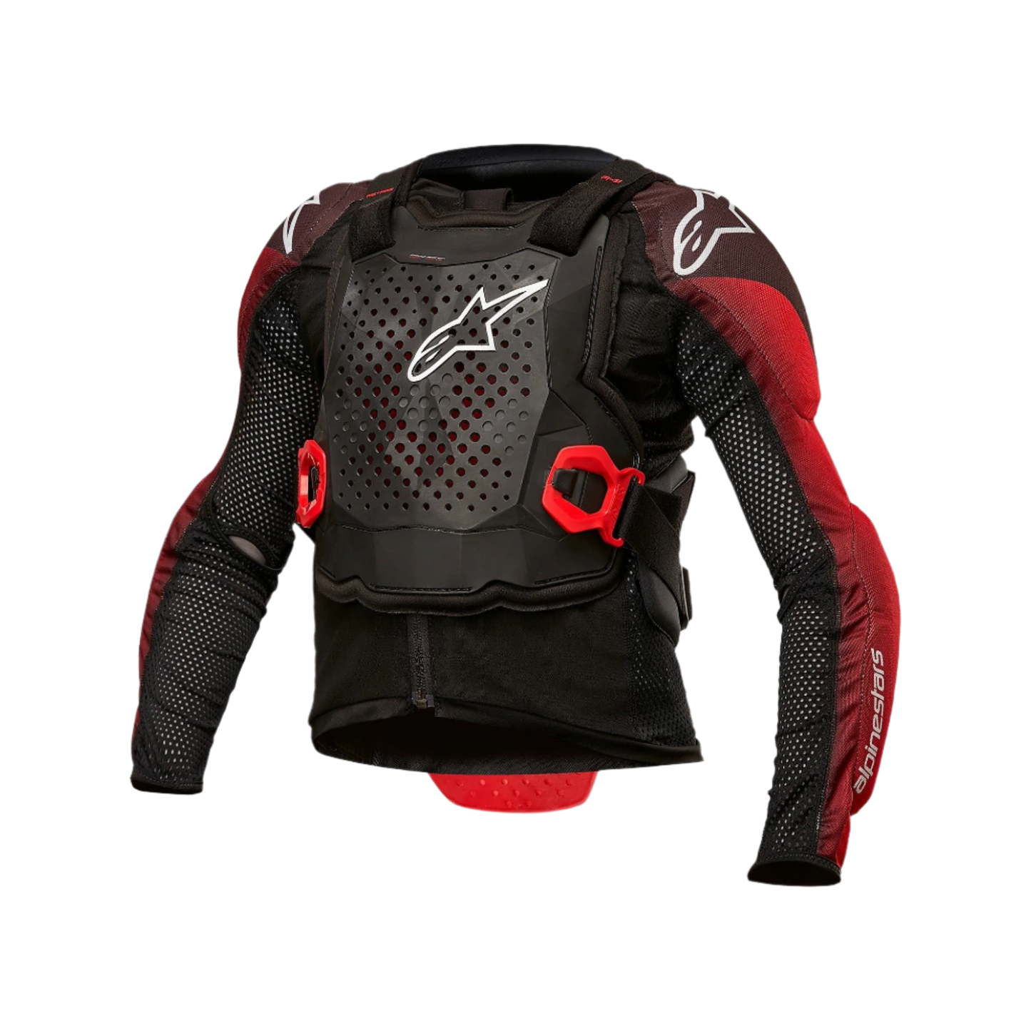Alpinestars Bionic Tech Jeugd Beschermjas Zwart Wit Rood S/M