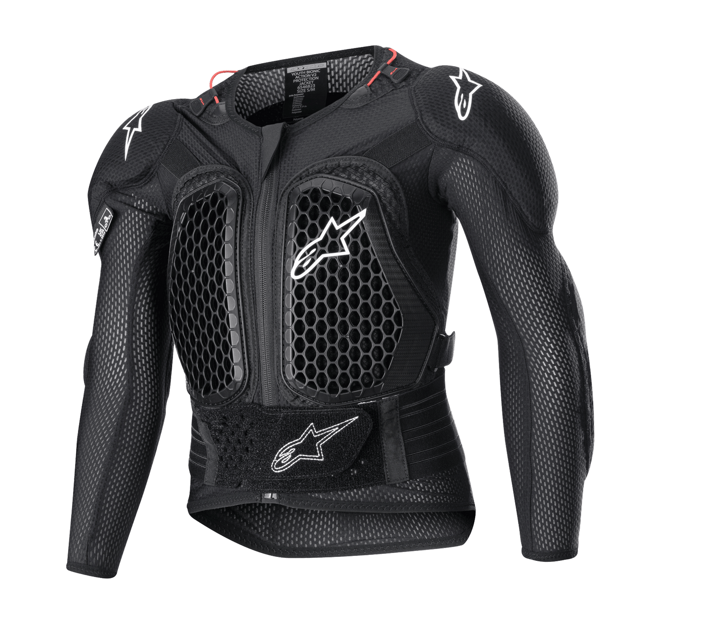 Alpinestars Jugend Bionic Action V2 Schutzjacke ultraleichtgewicht Schwarz - MxProStoreParts