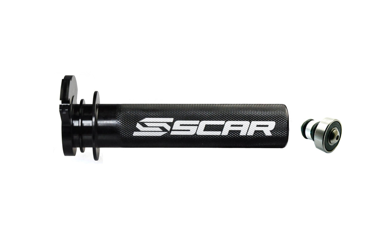 Scar Aluminum Throttle Tube + Bearing - Kawasaki/Suzuki/Yamaha - Black – TT100BK