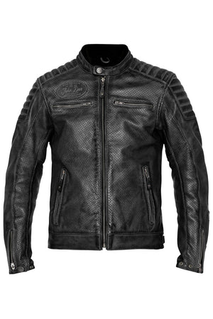 JOHN DOE Storm leren herenjas zwart XL