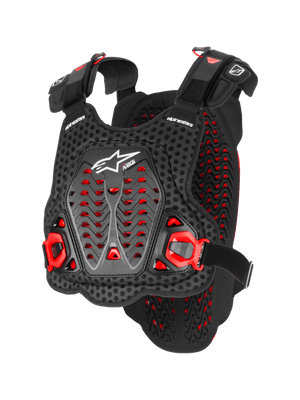Alpinestars Protector de pecho A-5 Plasma Negro Rojo Blanco